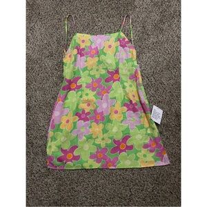 ASOS Design Floral Linen Dress